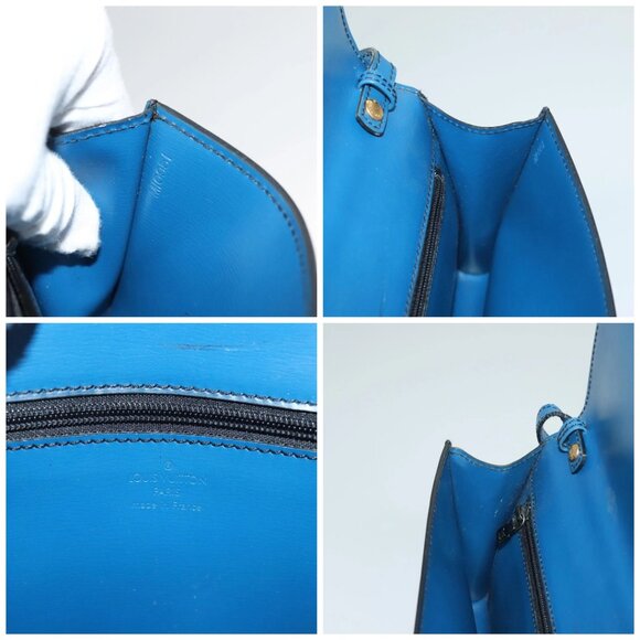 LOUIS VUITTON Epi Pochette Arche Shoulder Bag Blue - Picture 15 of 16